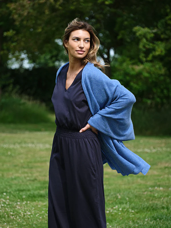 bali midi dress with pockets - navy - Image 3