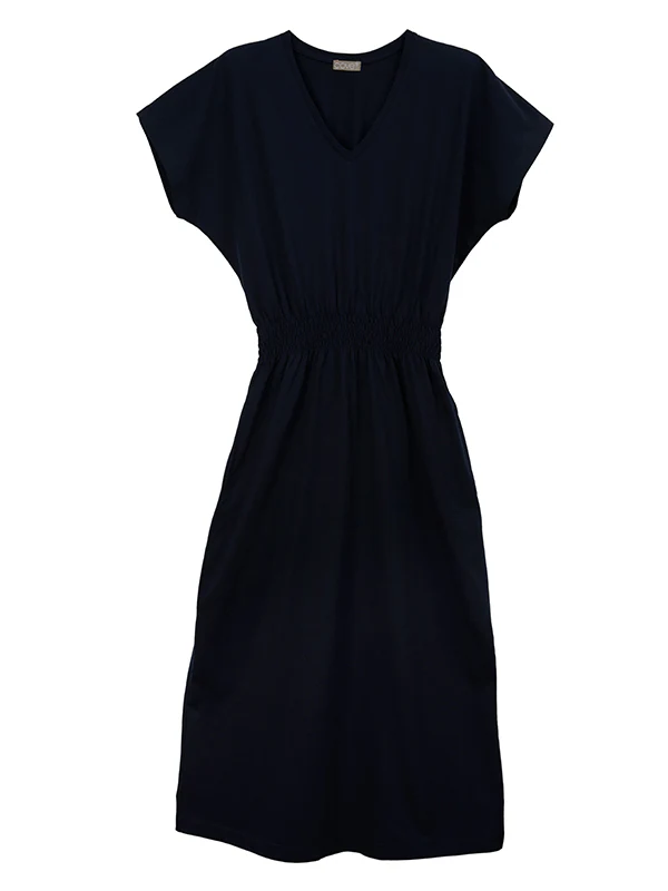 bali midi dress with pockets - navy - Image 7