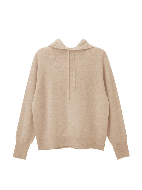 cashmere hoodie - fawn - Image 6