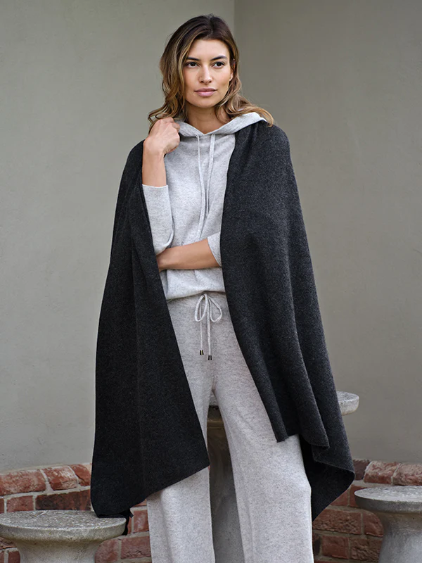 cashmere hoodie - grey - Image 3