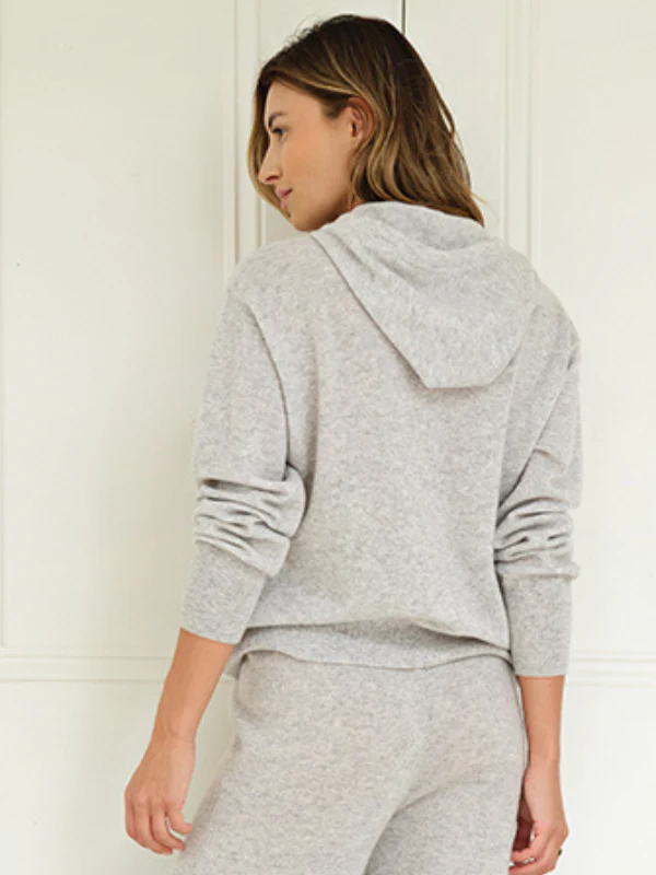 cashmere hoodie - grey - Image 5