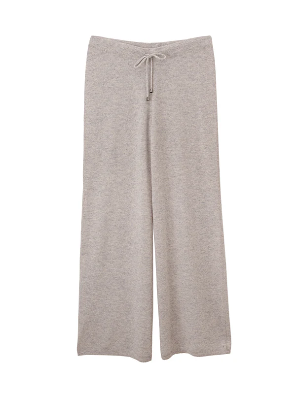 cashmere wide leg joggers - Image 4
