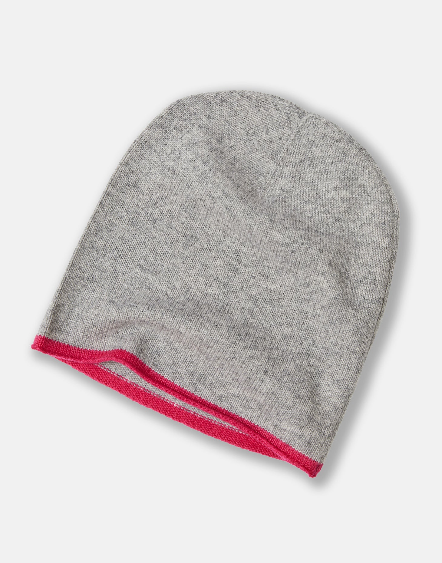 cashmere wrist warmers - grey & neon pink - Image 4