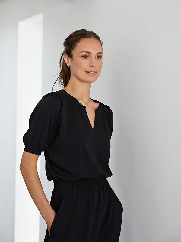 cuba midi dress with pockets - black - Image 6