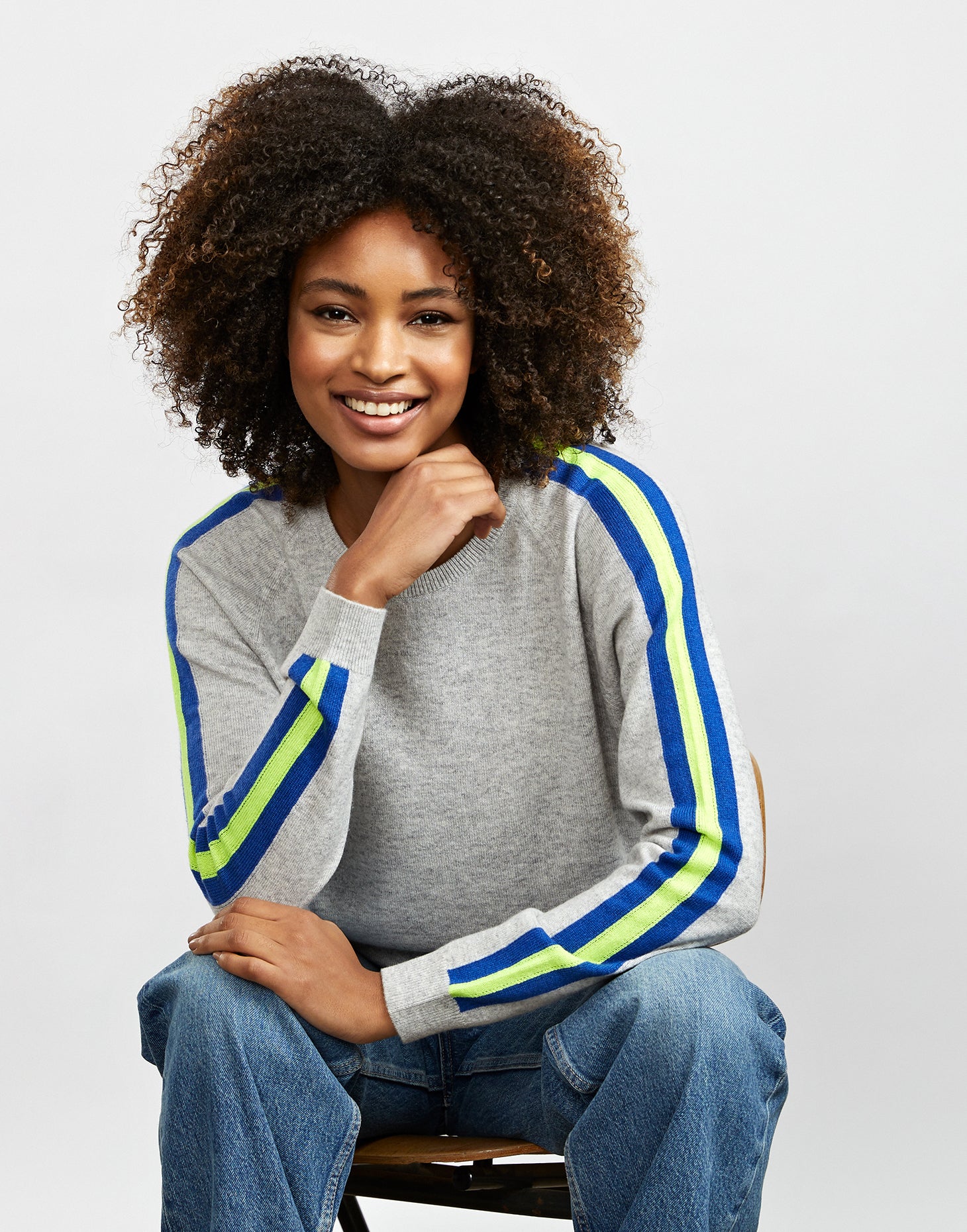 evie cashmere jumper - grey - Image 3