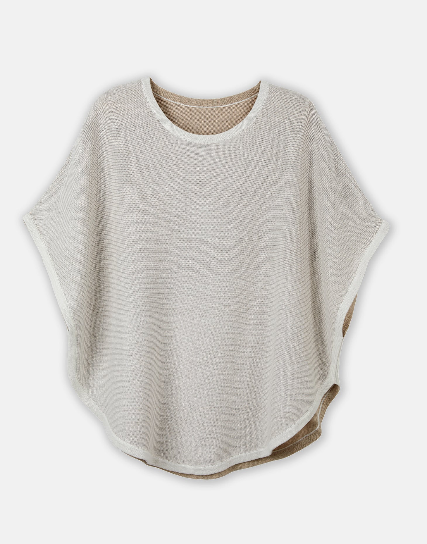 flora reversible poncho - cream - Image 6