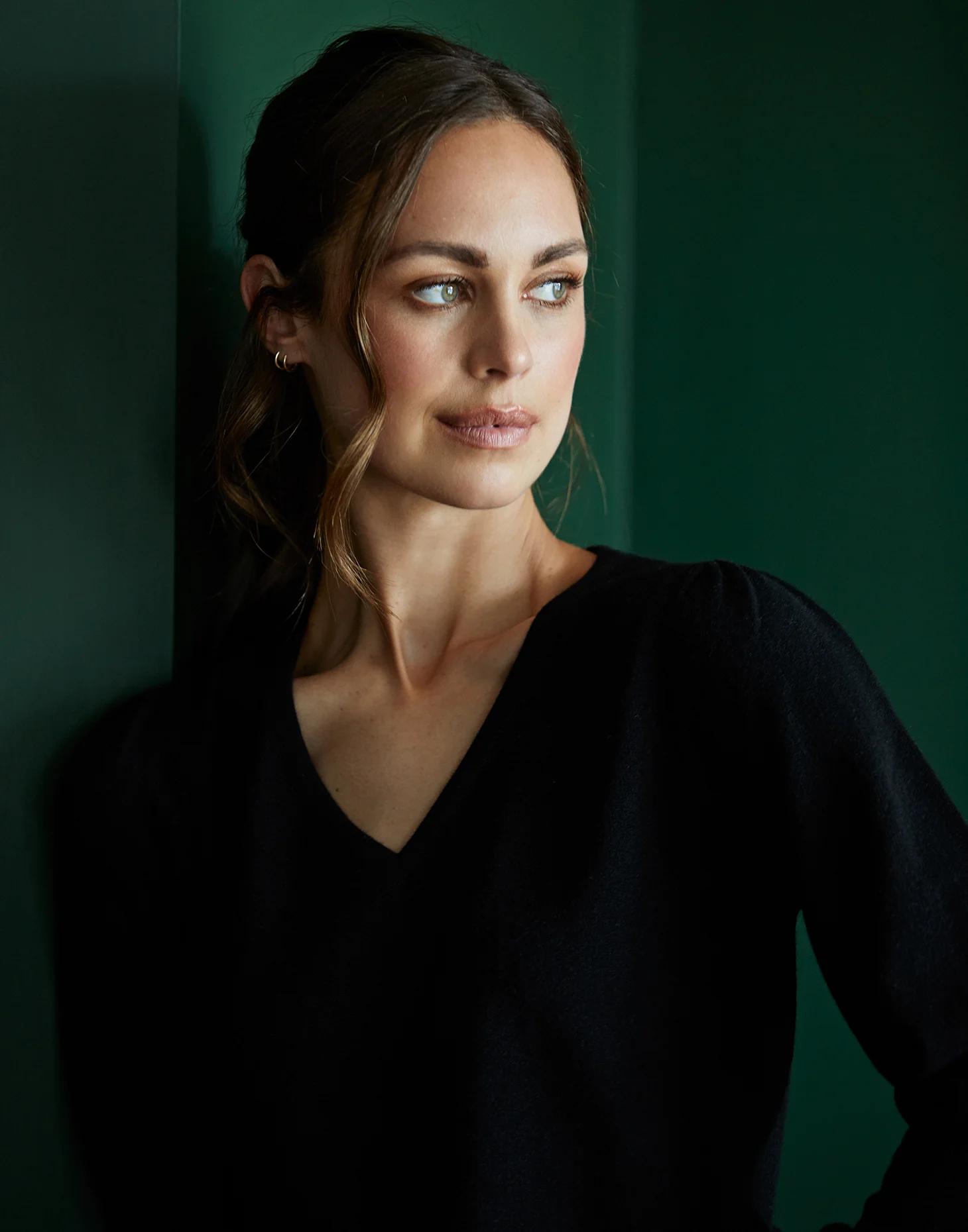 isabella black wool cashmere jumper - Image 3