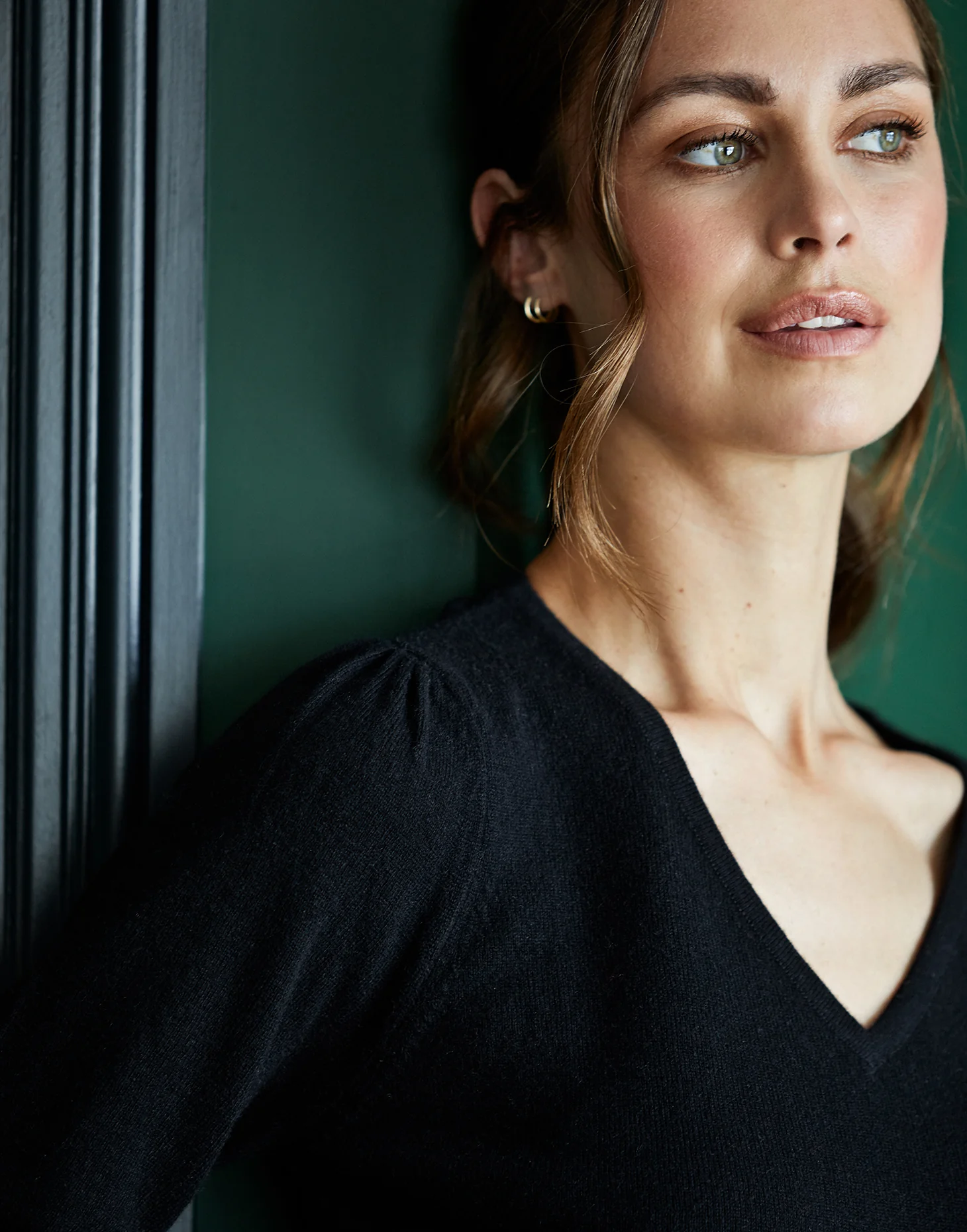 isabella black wool cashmere jumper - Image 4
