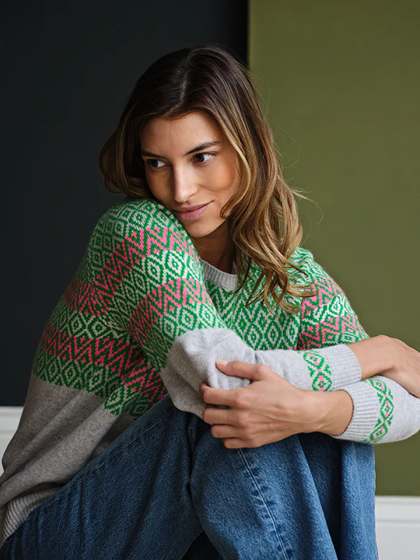 Isla fairisle cashmere jumper - Image 4