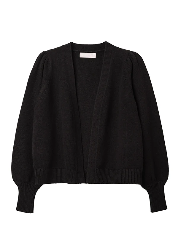 kaia boxy cardigan - black - Image 4
