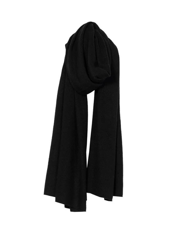 lola cashmere travel wrap - black - Image 8
