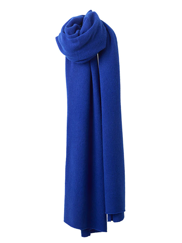 lola cashmere travel wrap - cobalt - Image 4