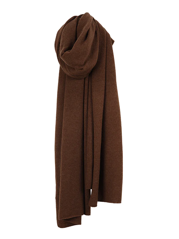 lola cashmere travel wrap - brown - Image 7