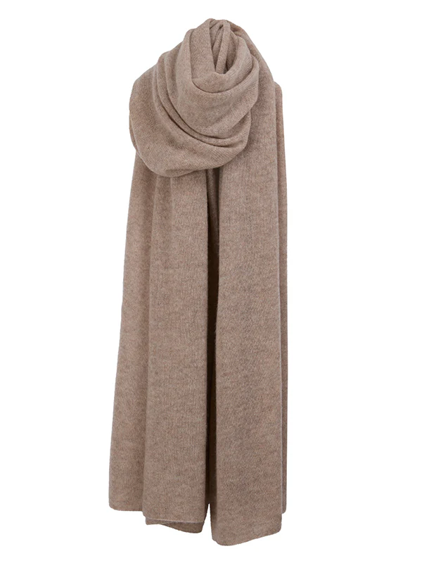 lola cashmere travel wrap - fawn - Image 10