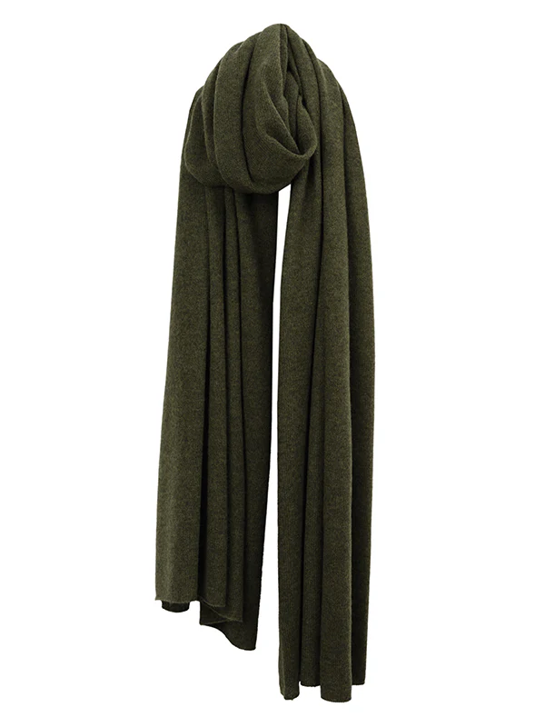 lola cashmere travel wrap - olive green - Image 9