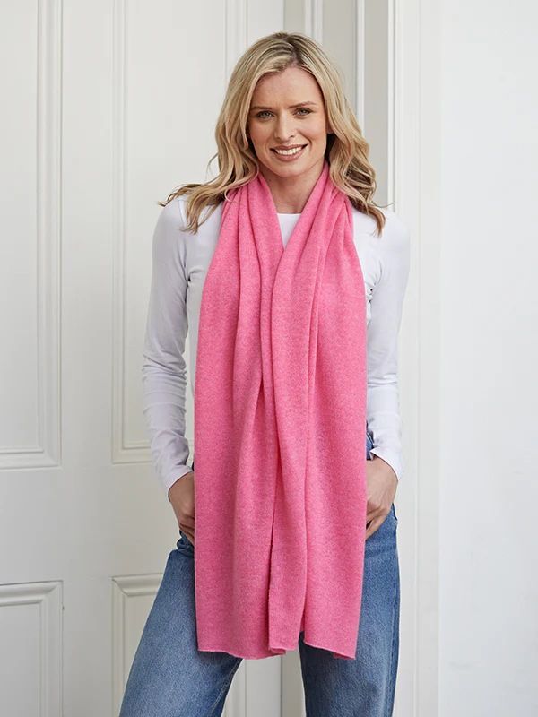 lucy 4-way cashmere poncho (ONE LEFT) - pink - Image 6