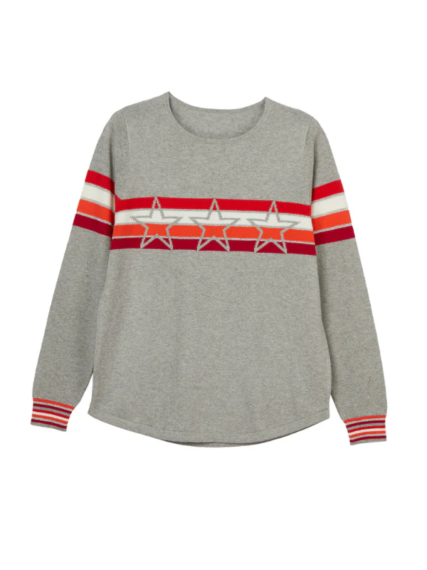 maria cotton cashmere jumper - grey - Image 5