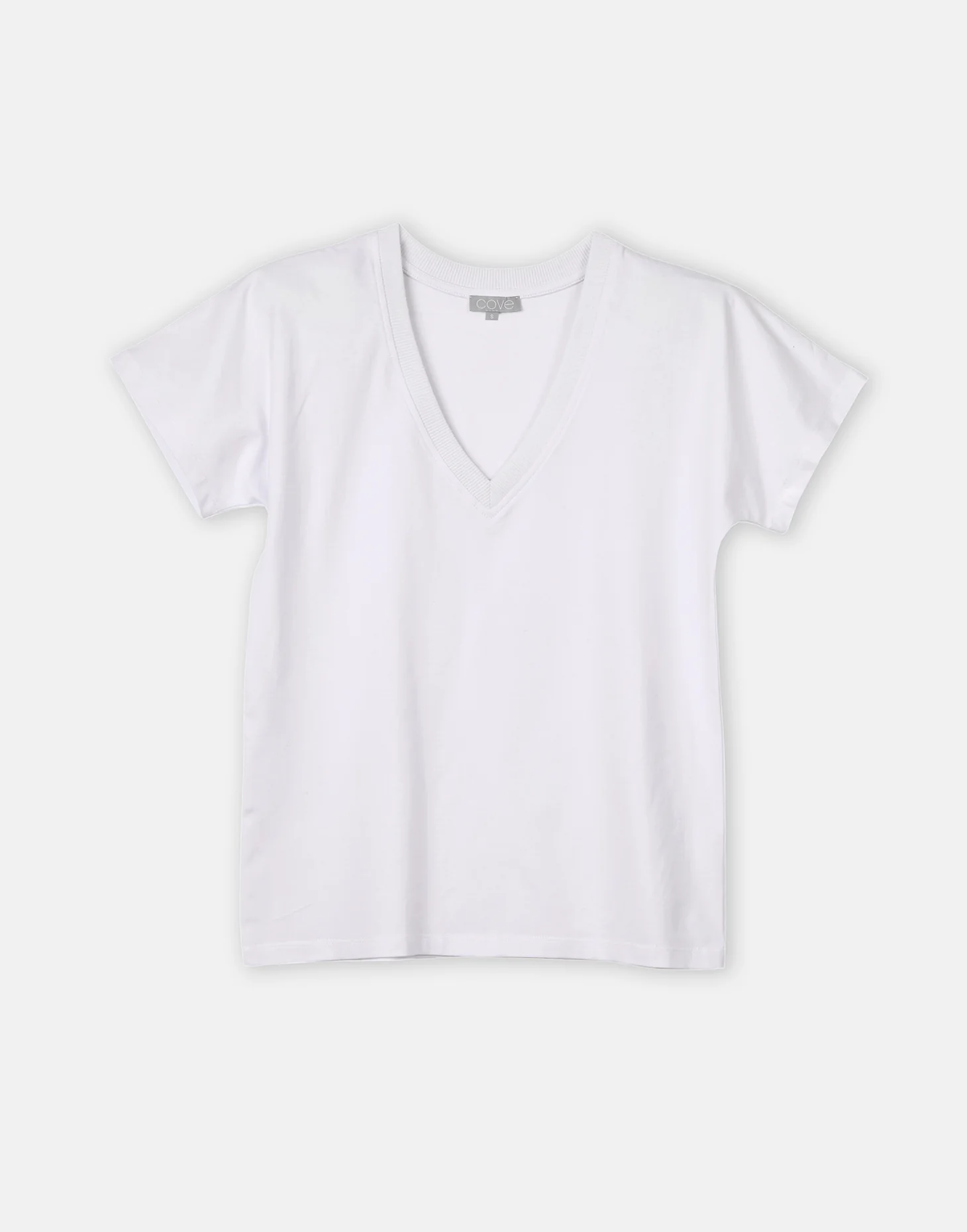 v neck short sleeve tee - white - Image 4